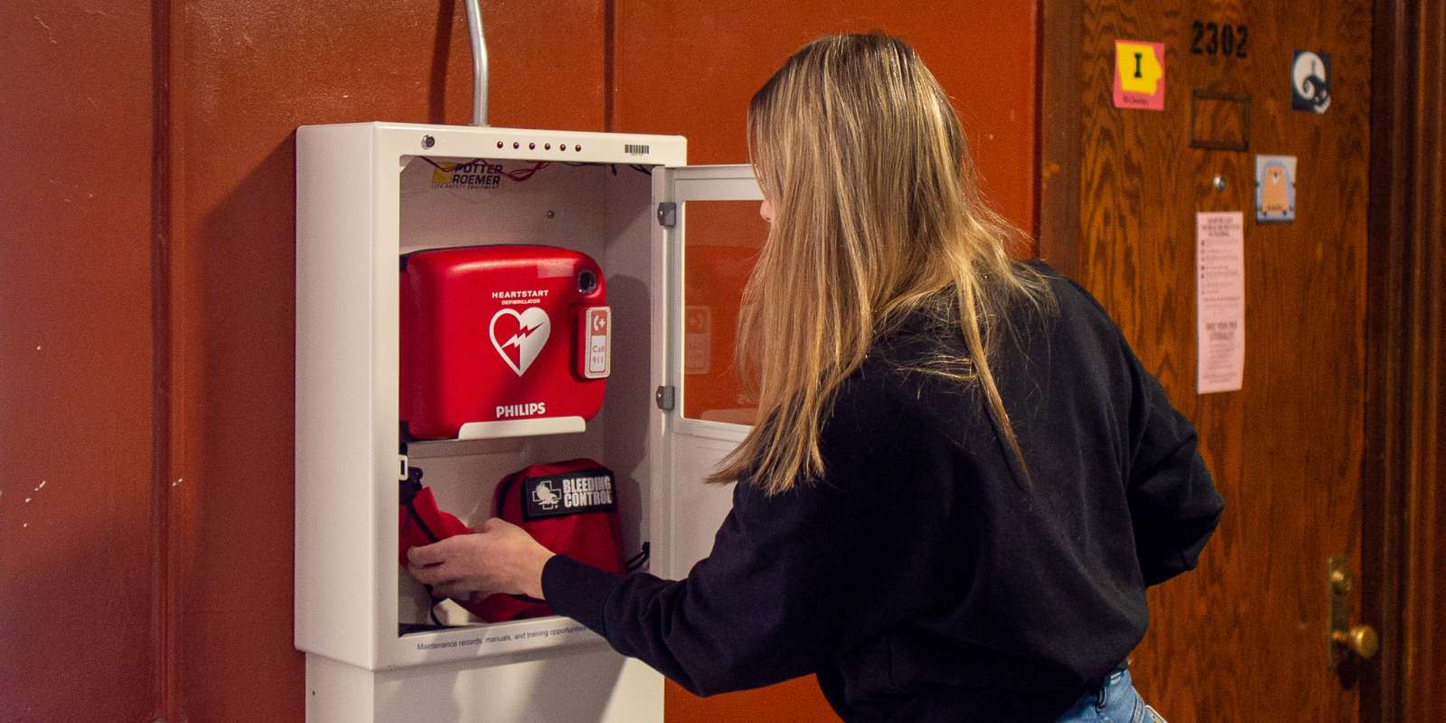 AED installation on campus